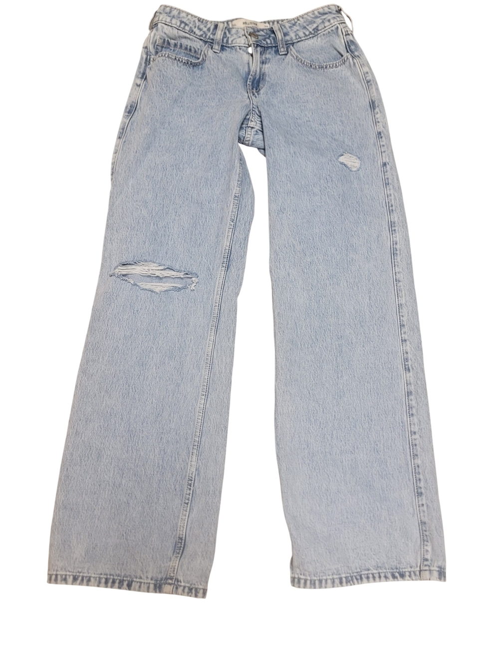 Hollister Lowrise Baggy Distressed Jeans